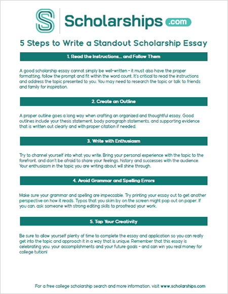 4. Overview of the benefits of receiving a scholarship for college