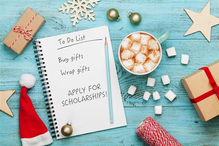 
    Scholarships.com has made a winter break scholarship checklist and checked it twice for students like you who are looking to earn free money for college. Winter break is one of the best times to hone in on college and scholarship applications before their deadlines in the New Year, and without being bombarded with other school work and commitments. Before you hit the slopes or engage in a full-on snowball fight - have you taken these steps towards winning college scholarships?:  