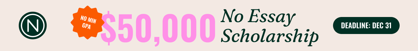 Niche $50,000 No Essay Scholarship