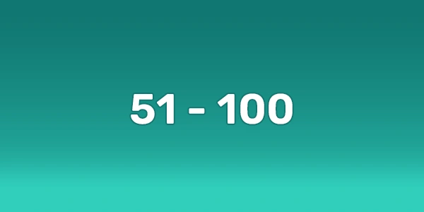 51 To 100 Scholarships Available