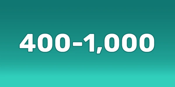 SAT Scores From 400 To 1,000
