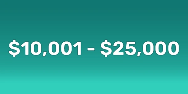 Scholarships From $10,001 to $25,000