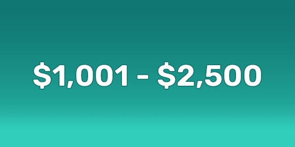 Scholarships From $1,001 to $2,500