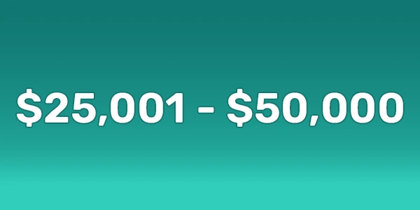 Scholarships From $25,001 to $50,000