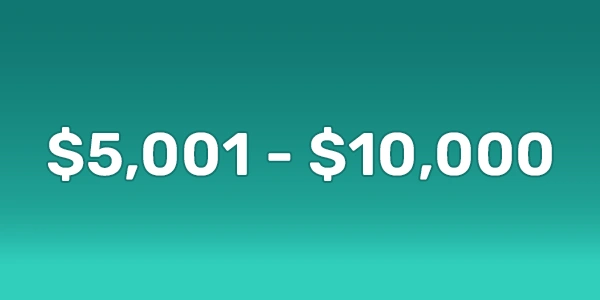 Scholarships From $5,001 to $10,000